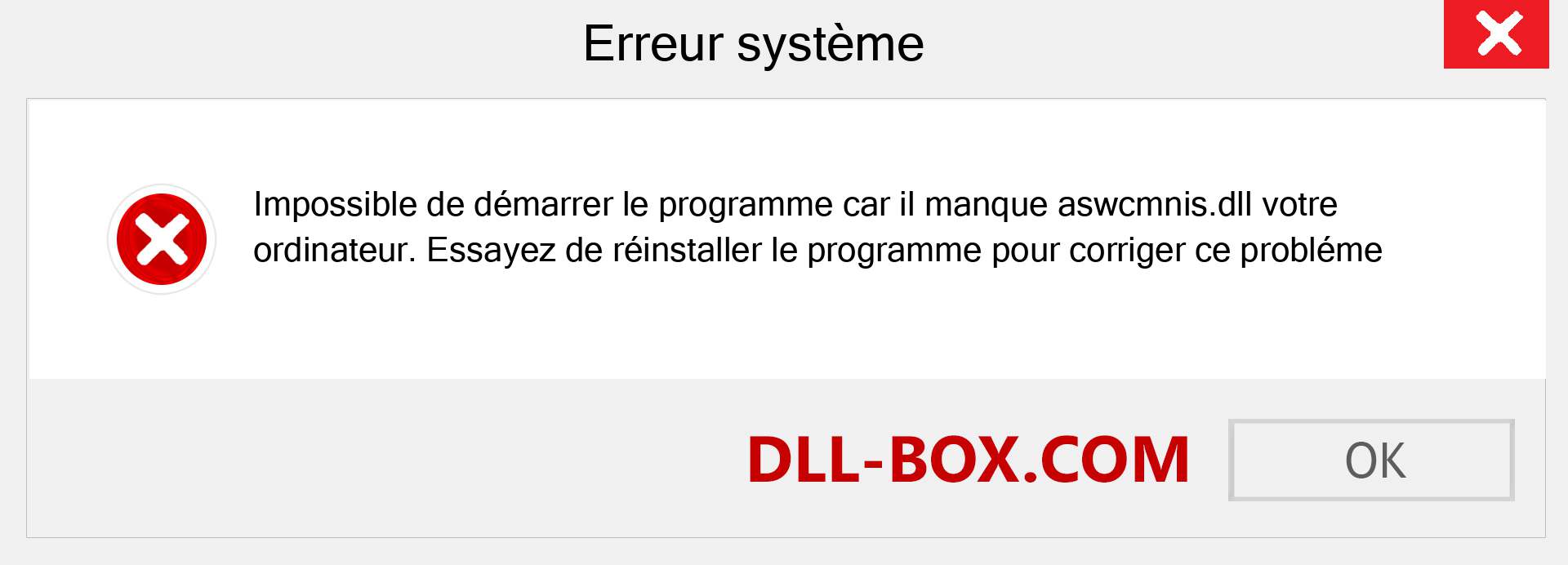 Le fichier aswcmnis.dll est manquant ?. Télécharger pour Windows 7, 8, 10 - Correction de l'erreur manquante aswcmnis dll sur Windows, photos, images