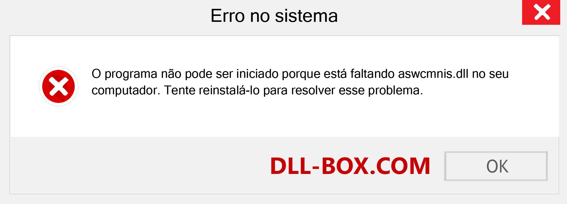 Arquivo aswcmnis.dll ausente ?. Download para Windows 7, 8, 10 - Correção de erro ausente aswcmnis dll no Windows, fotos, imagens